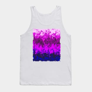 Fuchsia blue marble design Tank Top